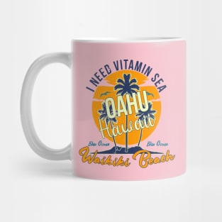 Oahu Hawaii Waikiki Beach Mug